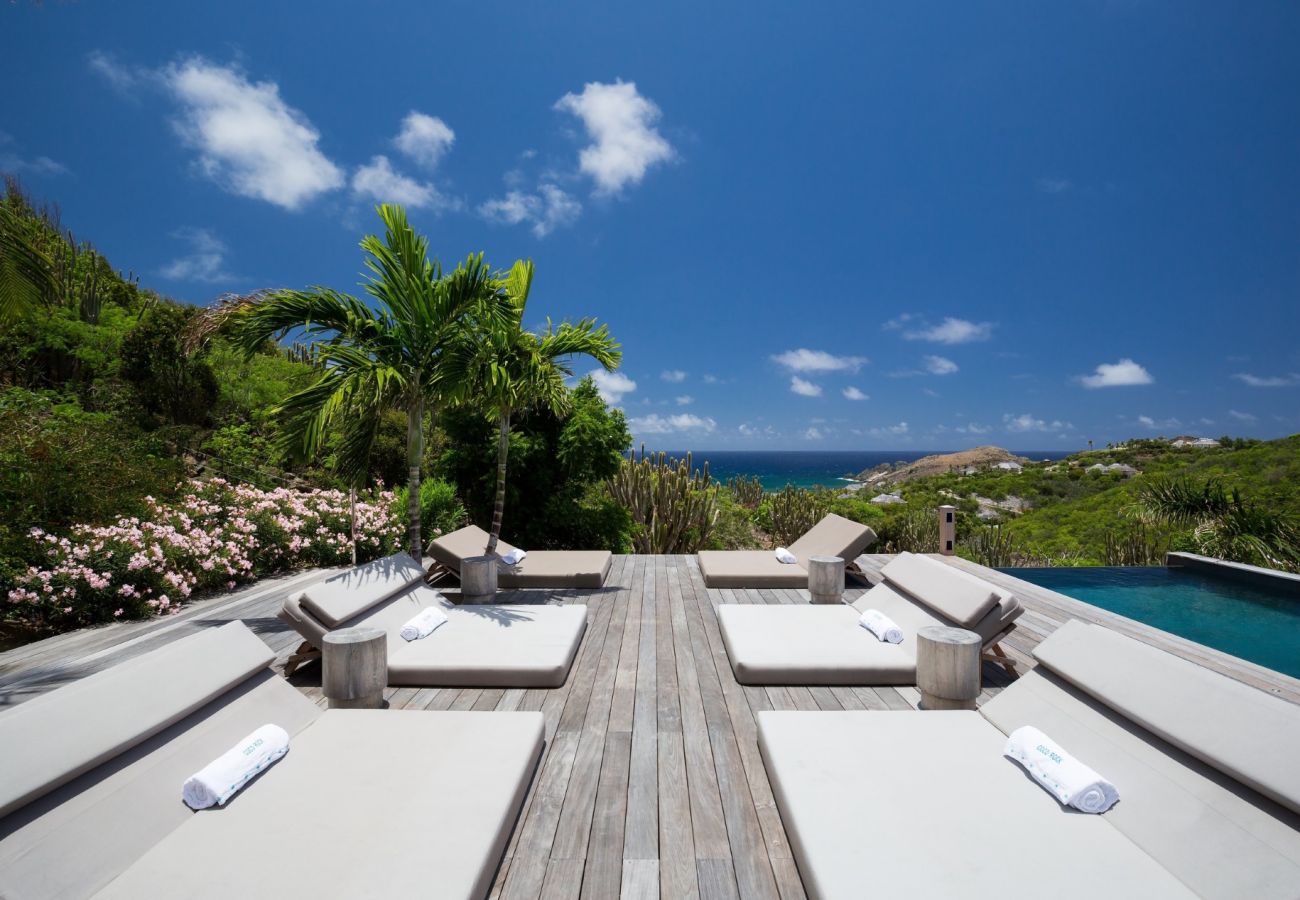 villa 3 chambres coco rock st barth avec piscine