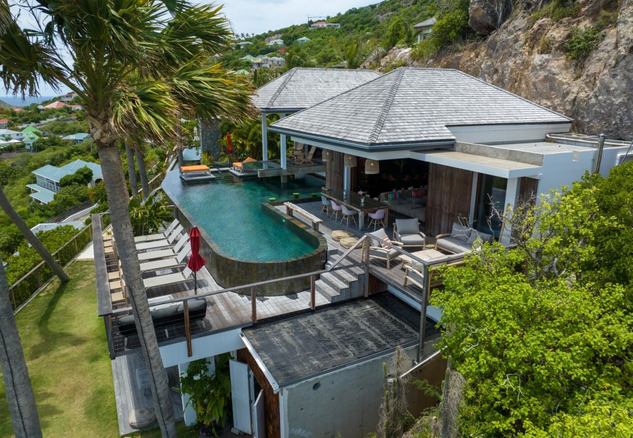 villa vacances avec piscine privée et chauffée st barth