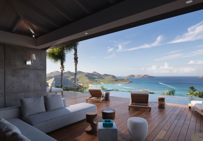 villa unik avec vue océan st barth