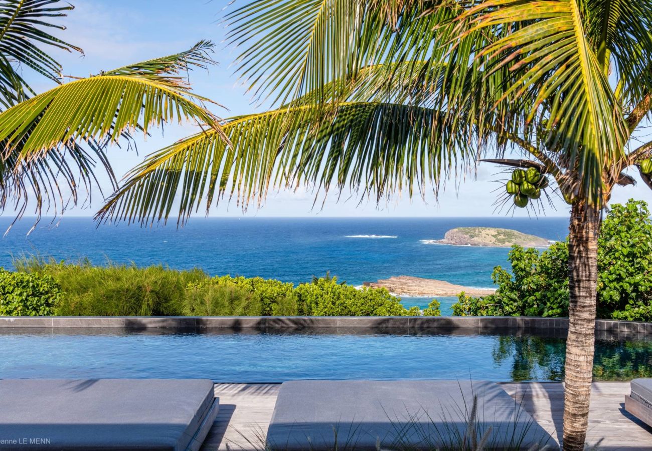 villa rental with pool and sea view saint barth