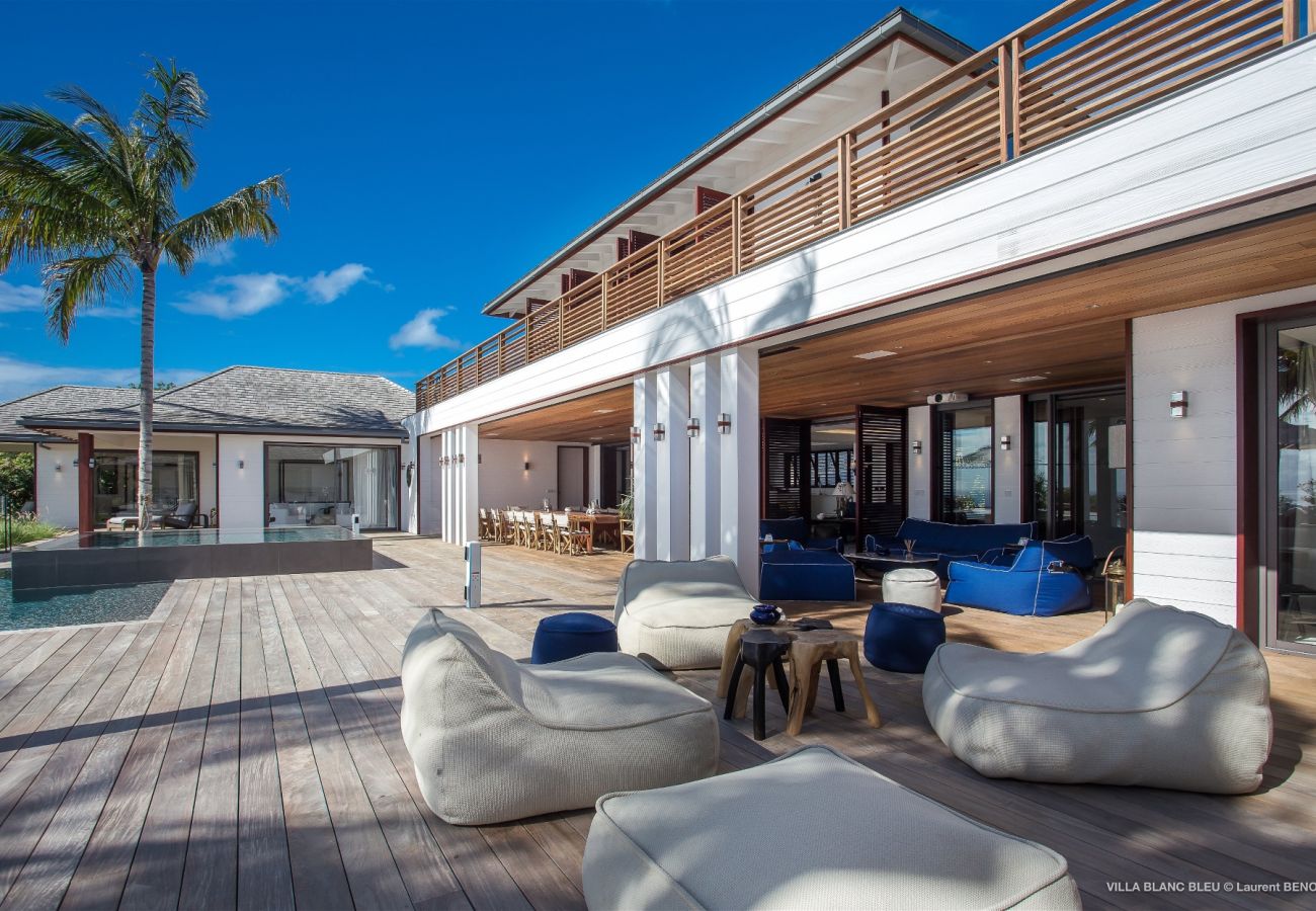 Villa in Saint Barthélemy - VILLA BLANC BLEU ST BARTHS 5-BD