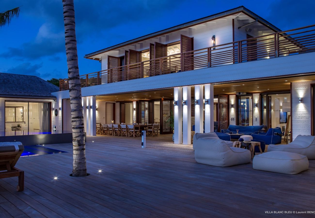 Villa in Saint Barthélemy - VILLA BLANC BLEU ST BARTHS 5-BD