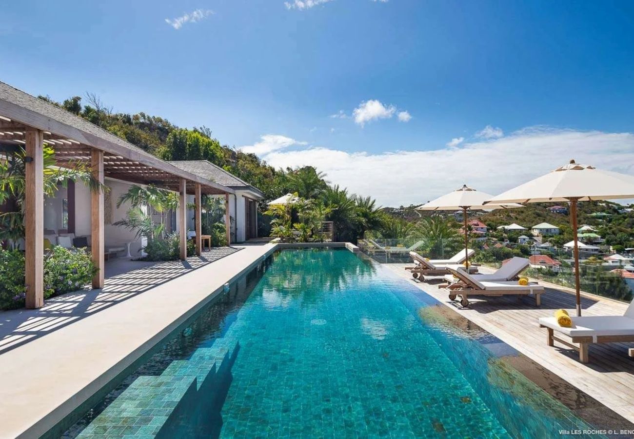 vacation villa les roches with private pool. st barts