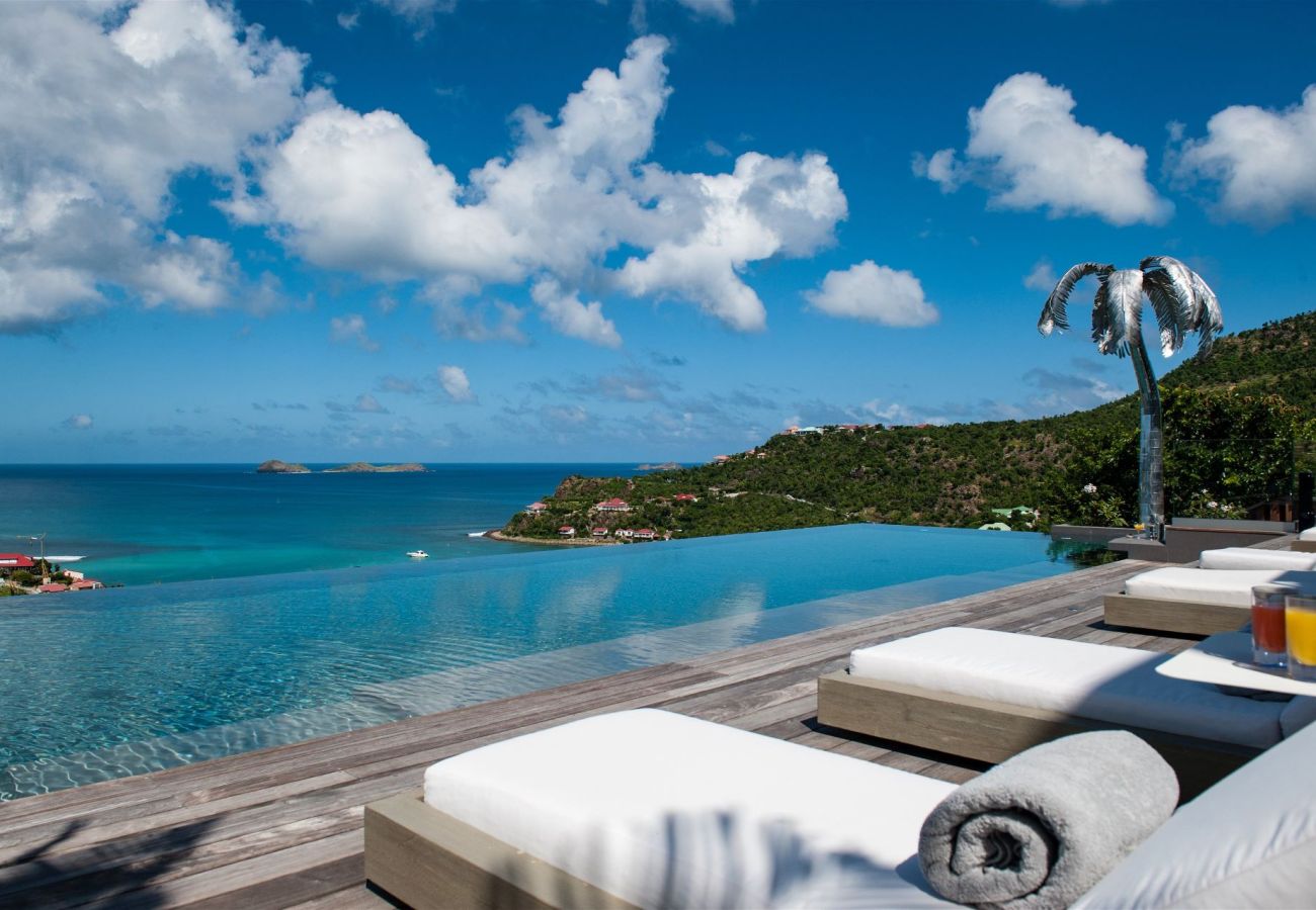 villa with large private pool and sea view st barts