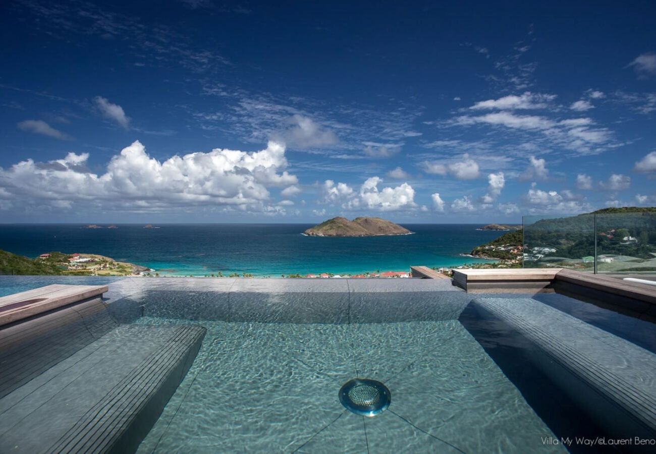 villa with jacuzzi and sea view st barts