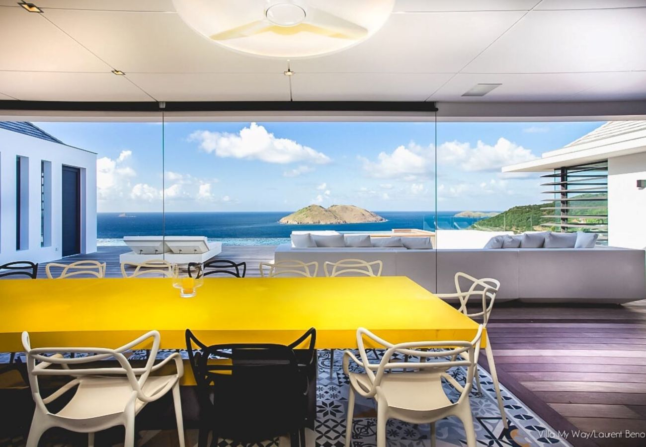 ideal villa for large group st barths